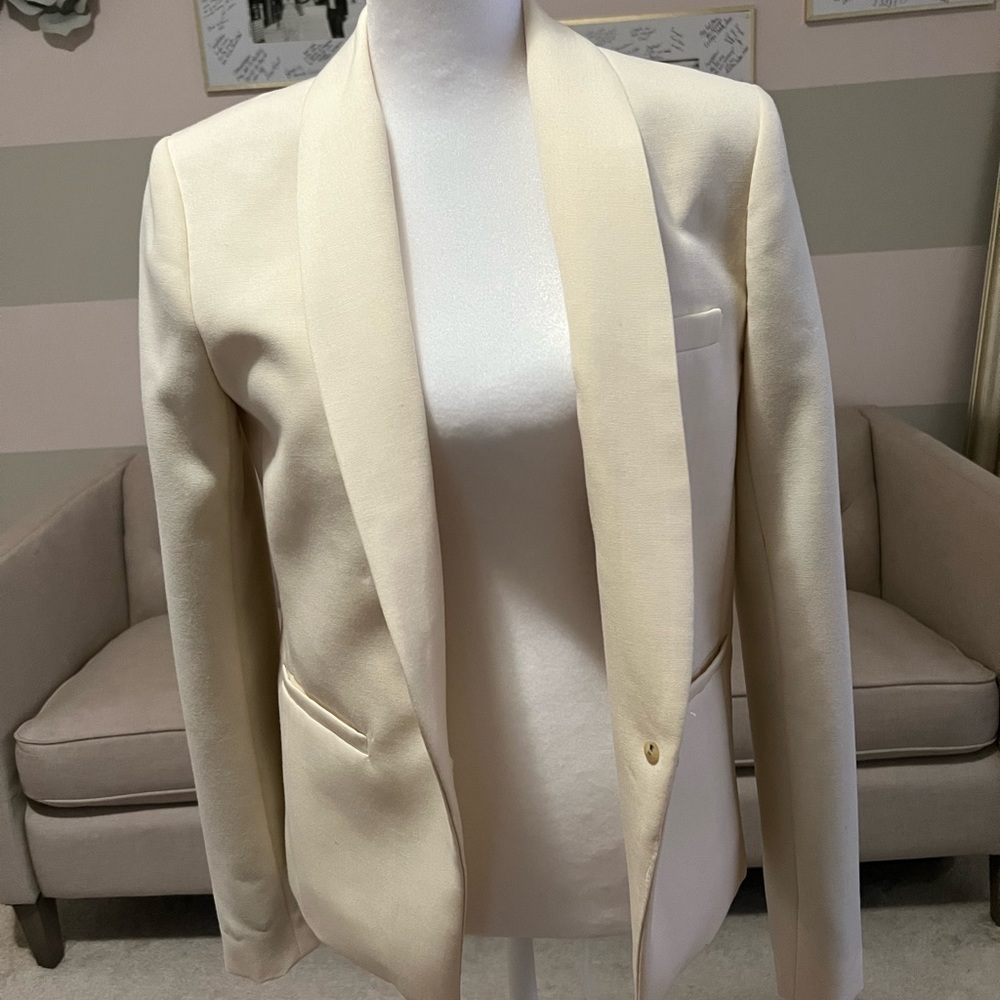 J. Crew ivoryWool Blazer 03902